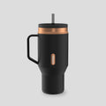 30 oz SnapSeal™ Tumbler (w/ Straw & Handle) - Licorice Bronze