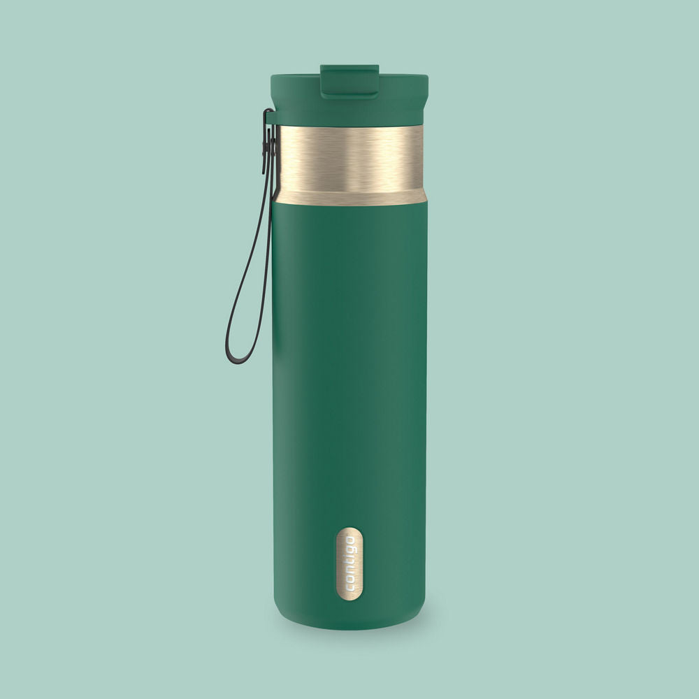 24oz DualSip Bottle - Dark Emerald Champagne
